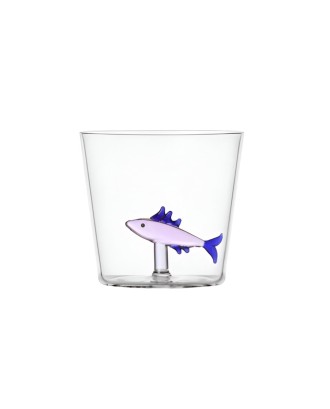 Pahar pentru apa, sardina roz, 8 cm, Marine Garden - designer Alessandra Baldereschi - ICHENDORF